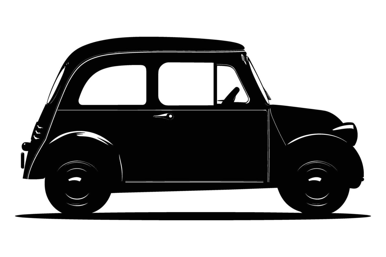 Microcar Car Silhouette vector