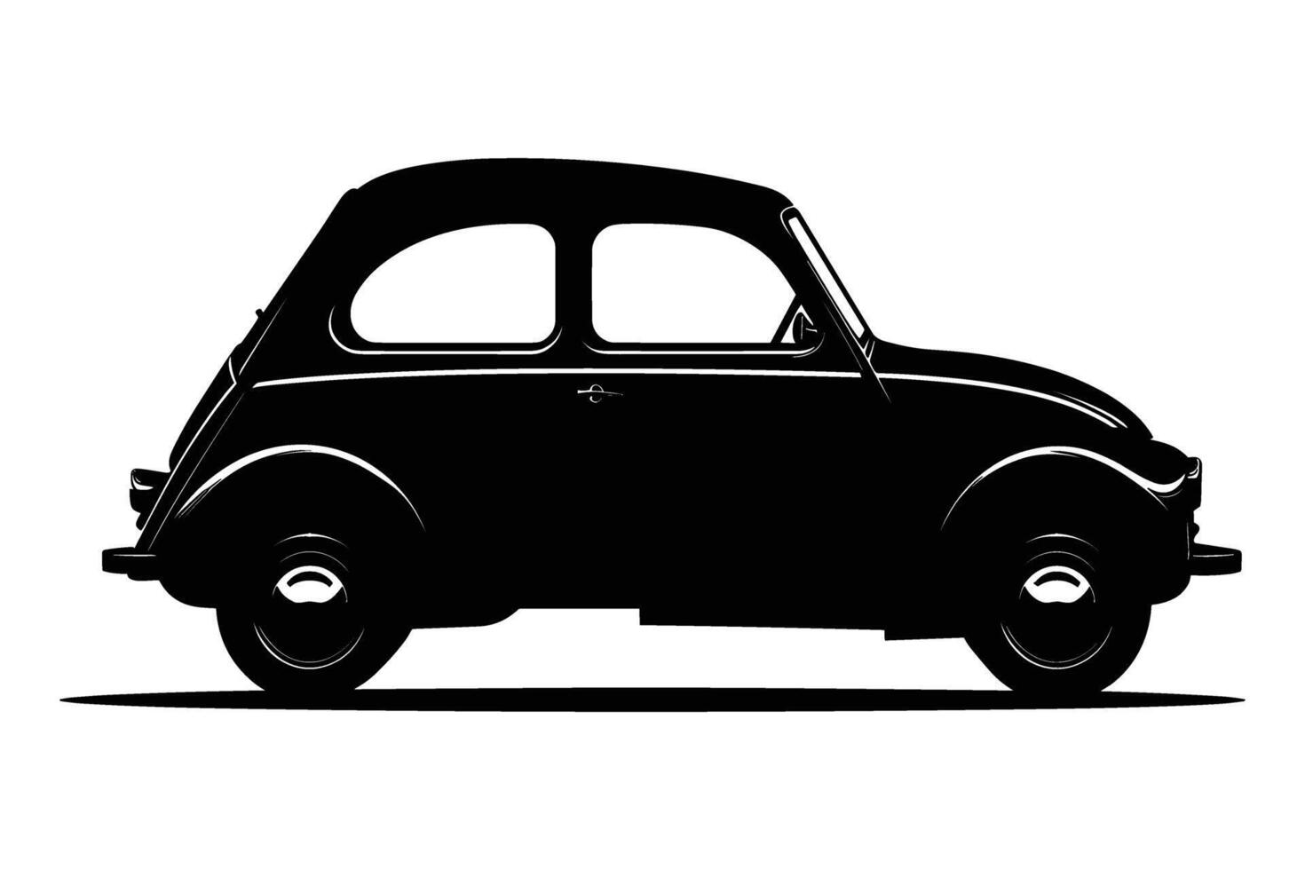 Microcar Car Silhouette vector