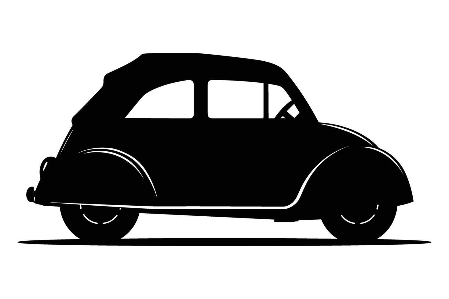 Microcar Car Silhouette vector