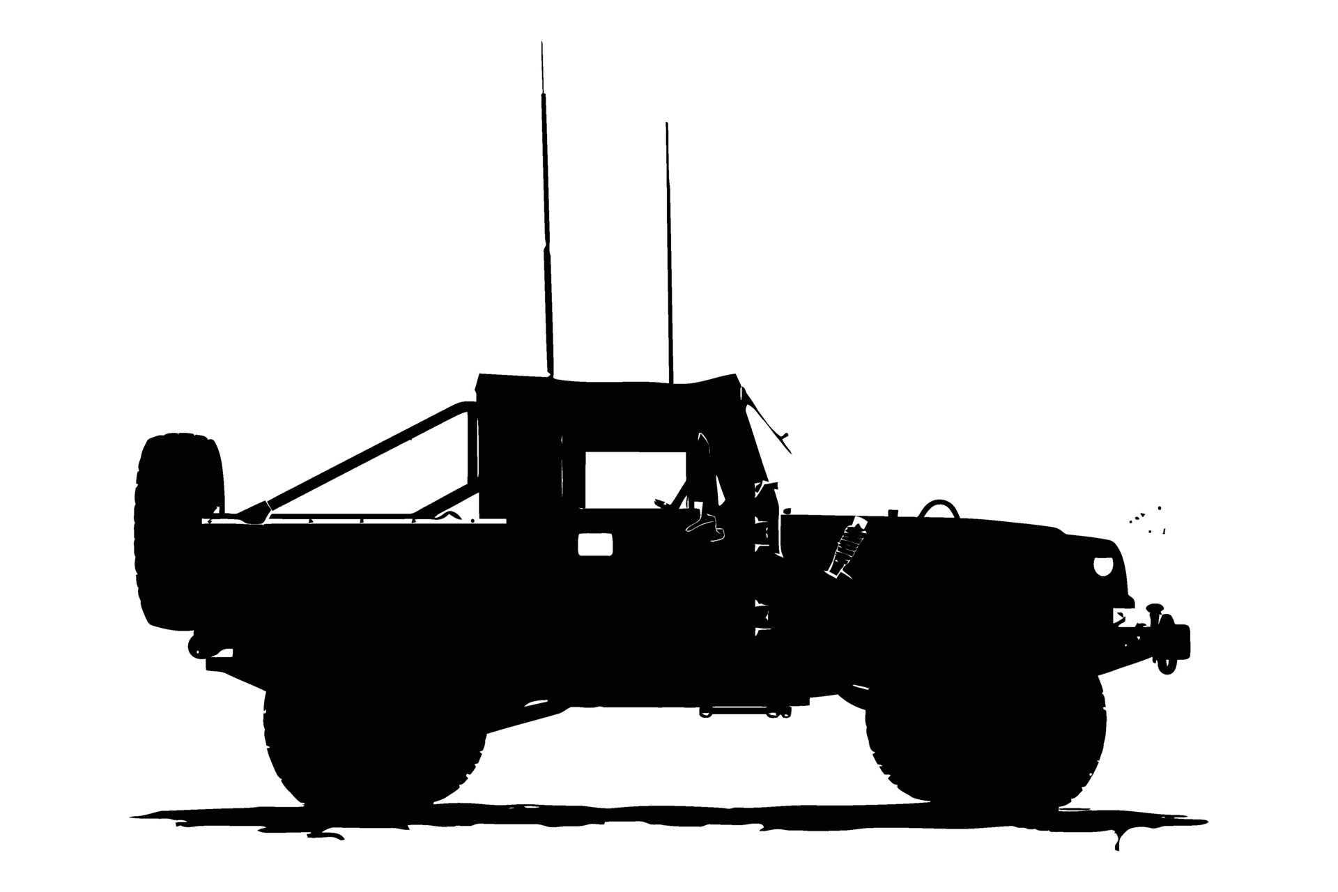 Military Vehicle Car Silhouette . 47584996 Vector Art at Vecteezy