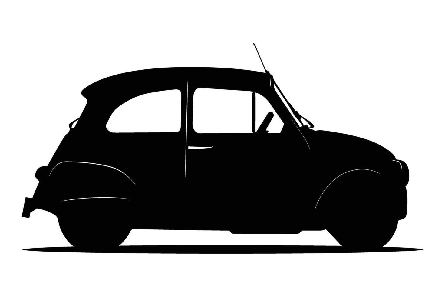 Microcar Car Silhouette vector