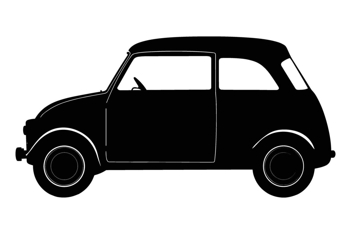 Microcar Car Silhouette vector