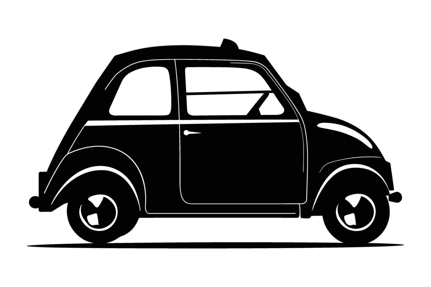 Microcar Car Silhouette vector