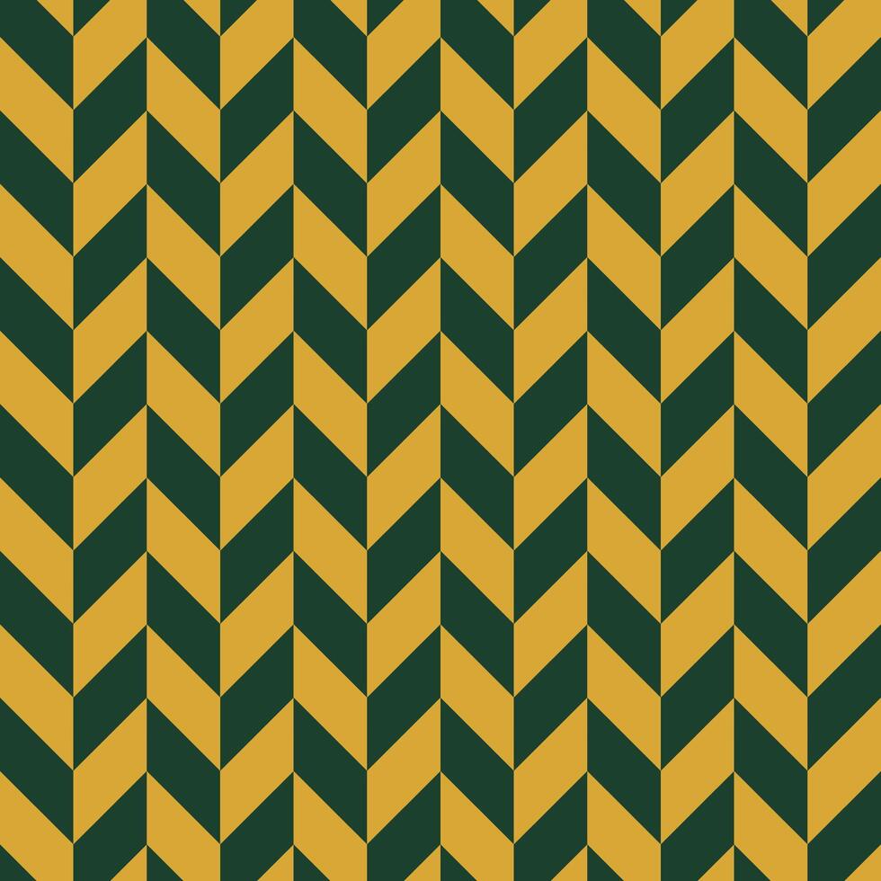 seamless repeating geometric pattern in green and yellow vector