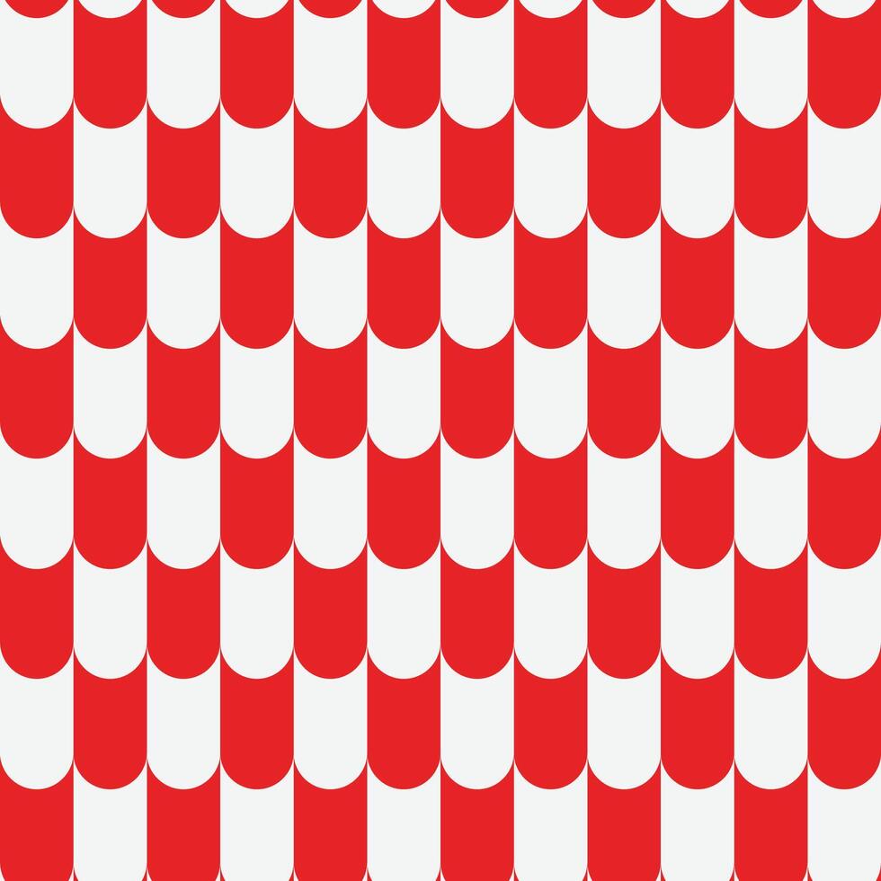 seamless repeating geometric pattern in white and red vector