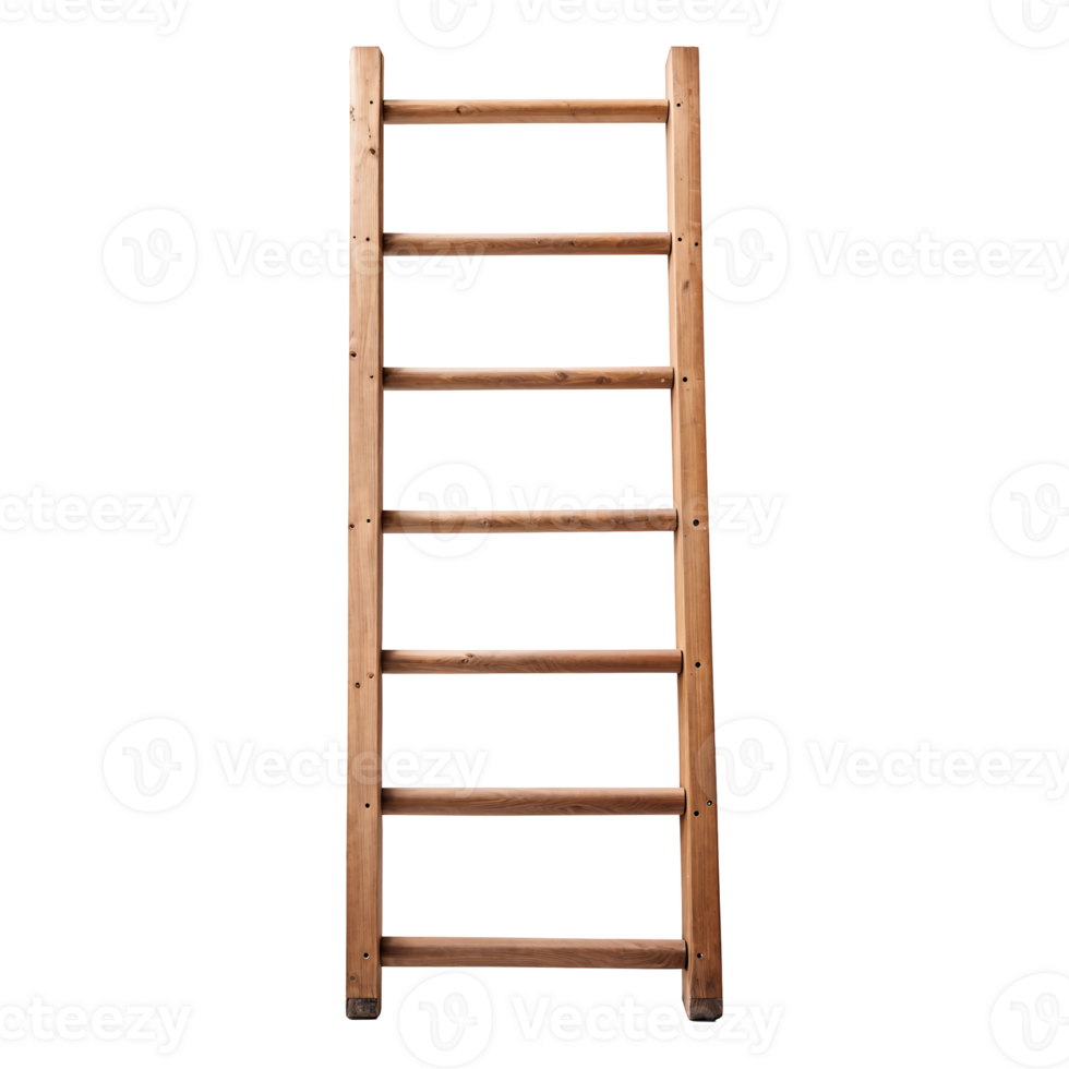 Wooden Ladders Isolated on Transparent Background png