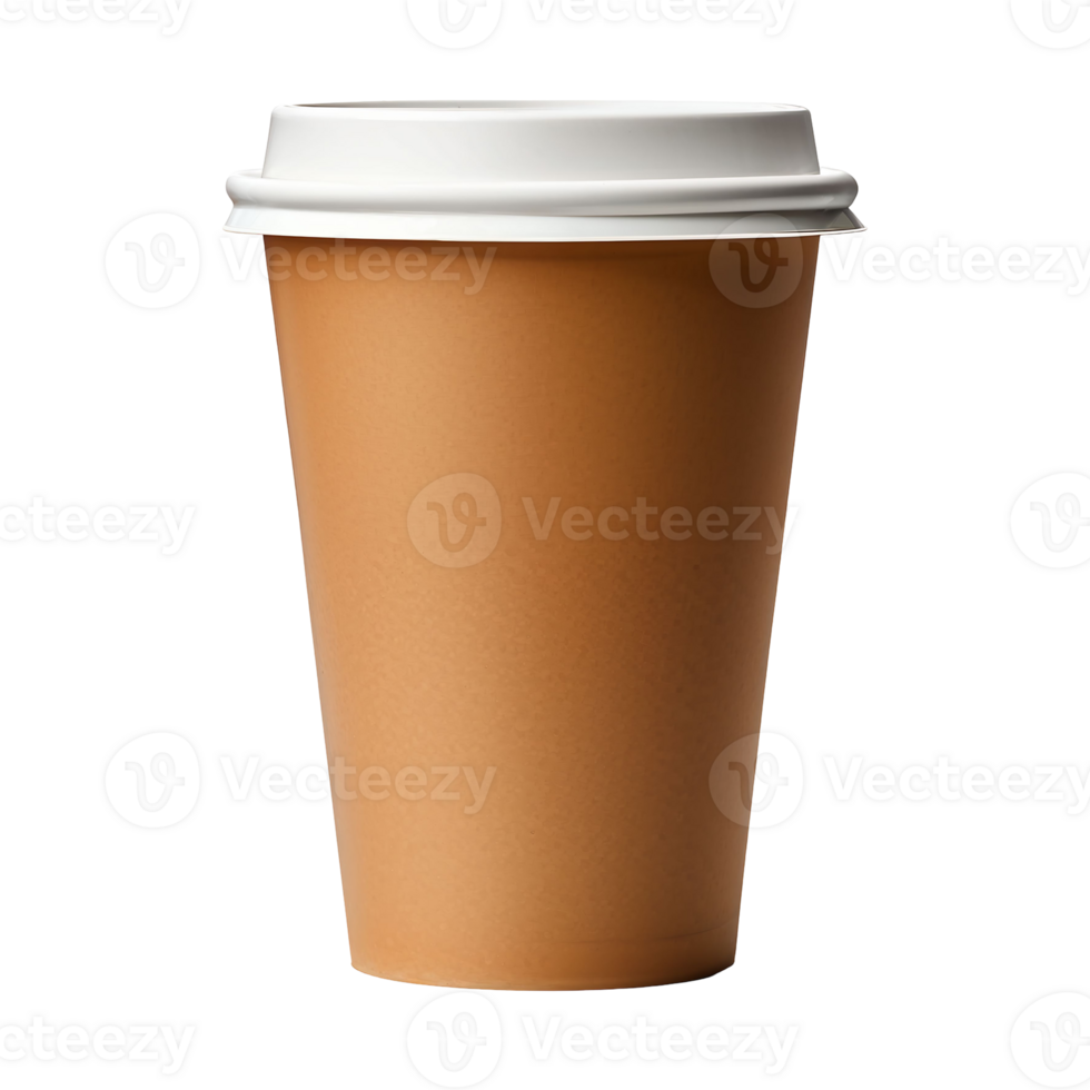 Blank Takeaway Coffee Cup Isolated on Transparent Background png