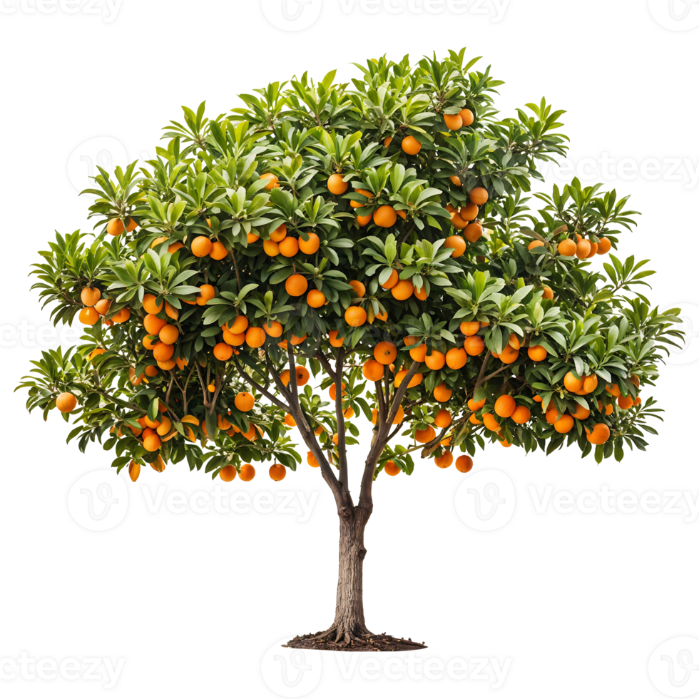 Orange Tree Isolated on Transparent Background png