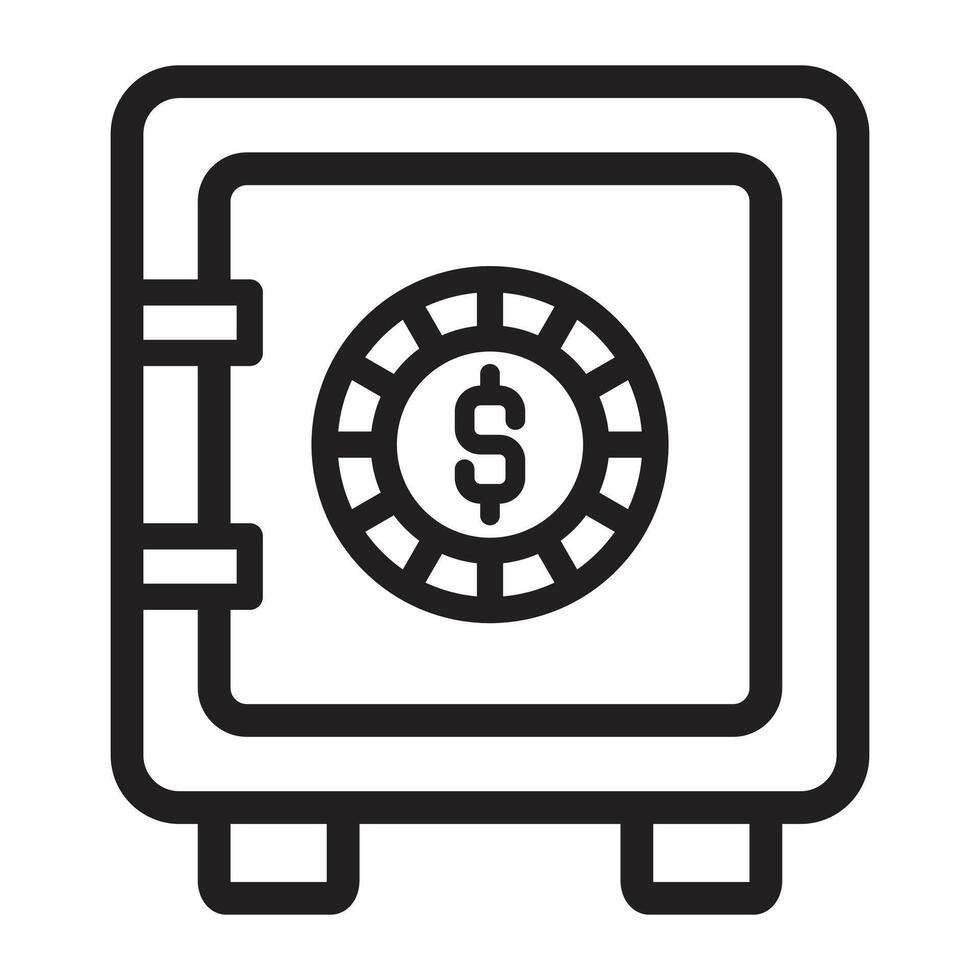 Investment Icon Line Art Style Design Isolated On White Background vector