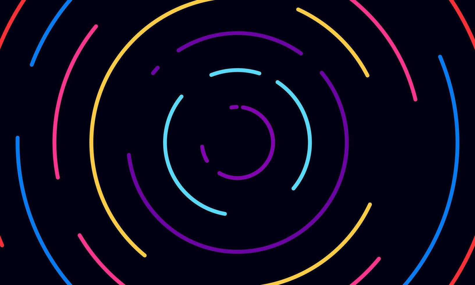 colorful dotted line circle pattern background vector