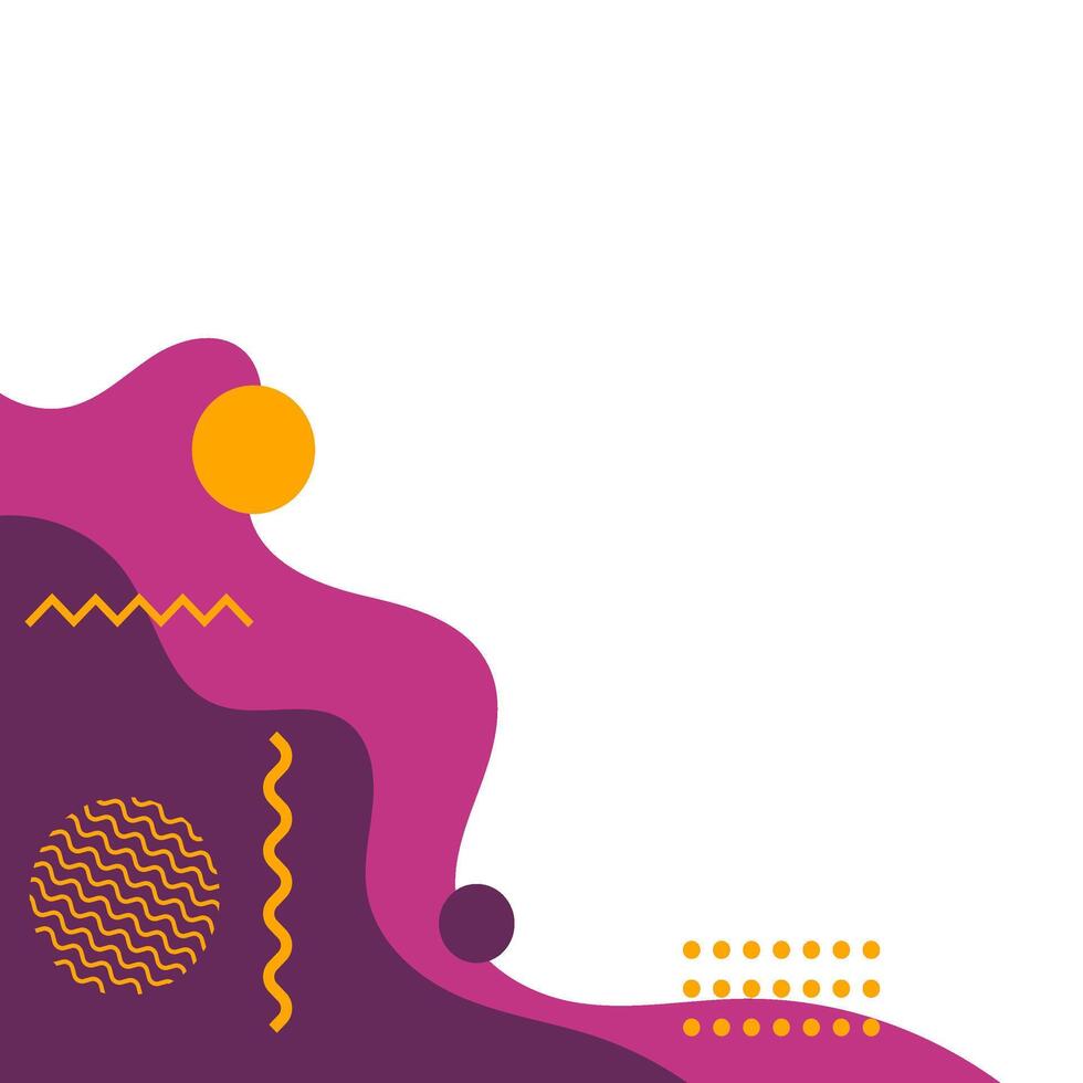 Abstract Liquid Memphis Corner vector