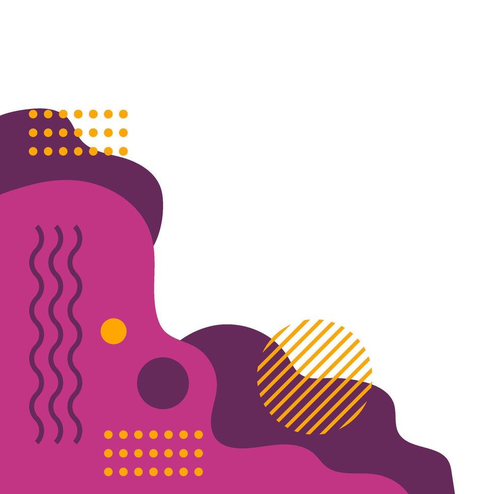 Abstract Liquid Memphis Corner vector