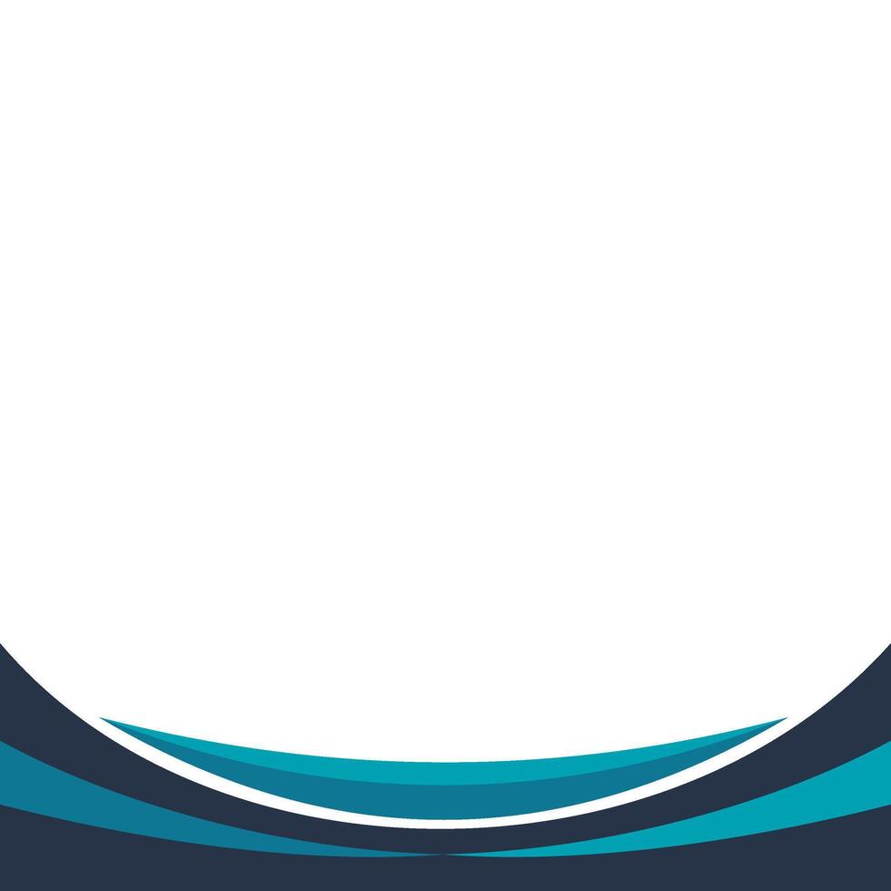 Modern Wavy Footer Decoration vector