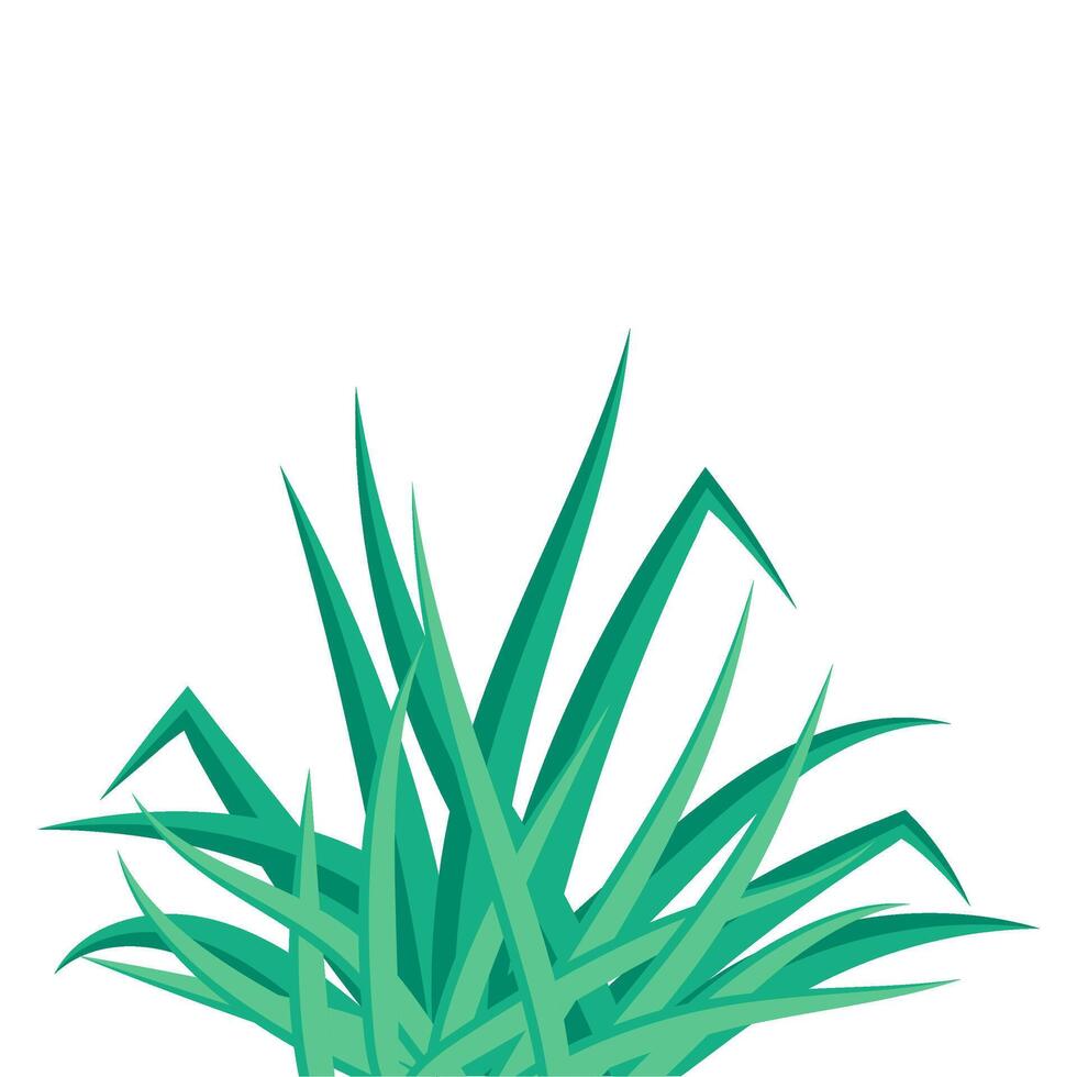 Flat Grass Illustration vector