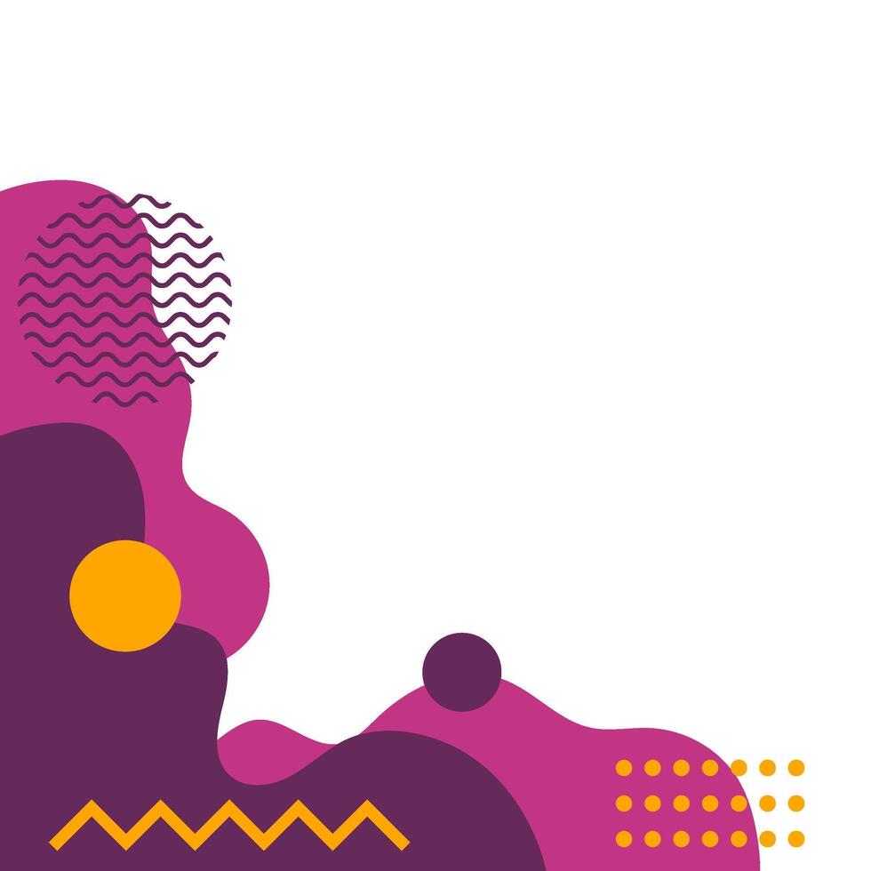 Abstract Liquid Memphis Corner vector