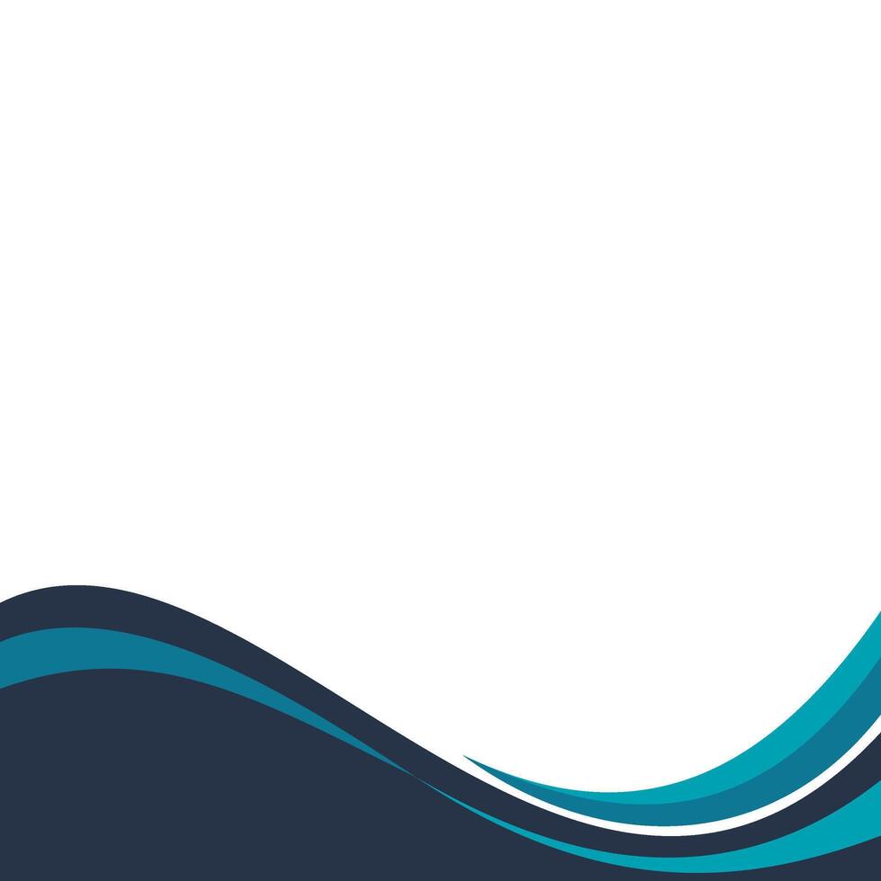 Modern Wavy Footer Decoration vector