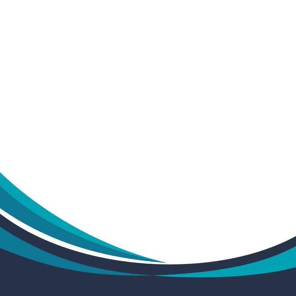 Modern Wavy Footer Decoration vector
