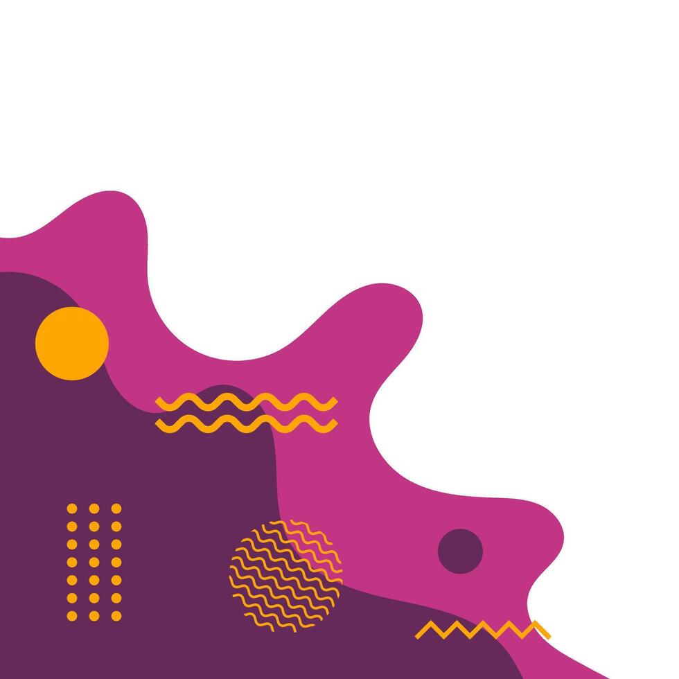 Abstract Liquid Memphis Corner vector