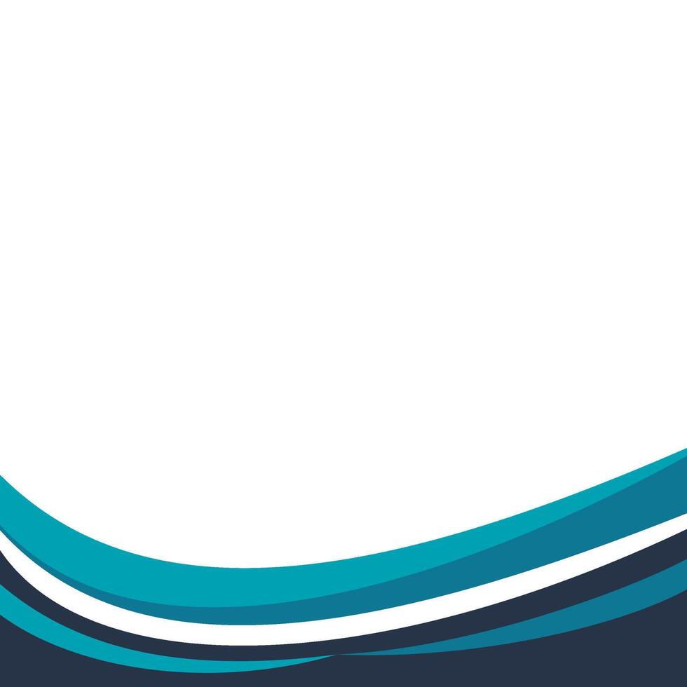 Modern Wavy Footer Decoration vector