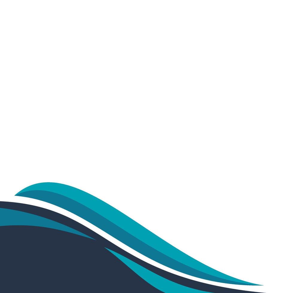 Modern Wavy Footer Decoration vector