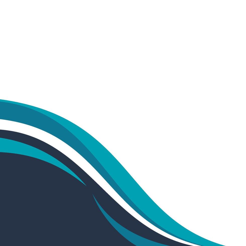 Modern Wavy Footer Decoration vector