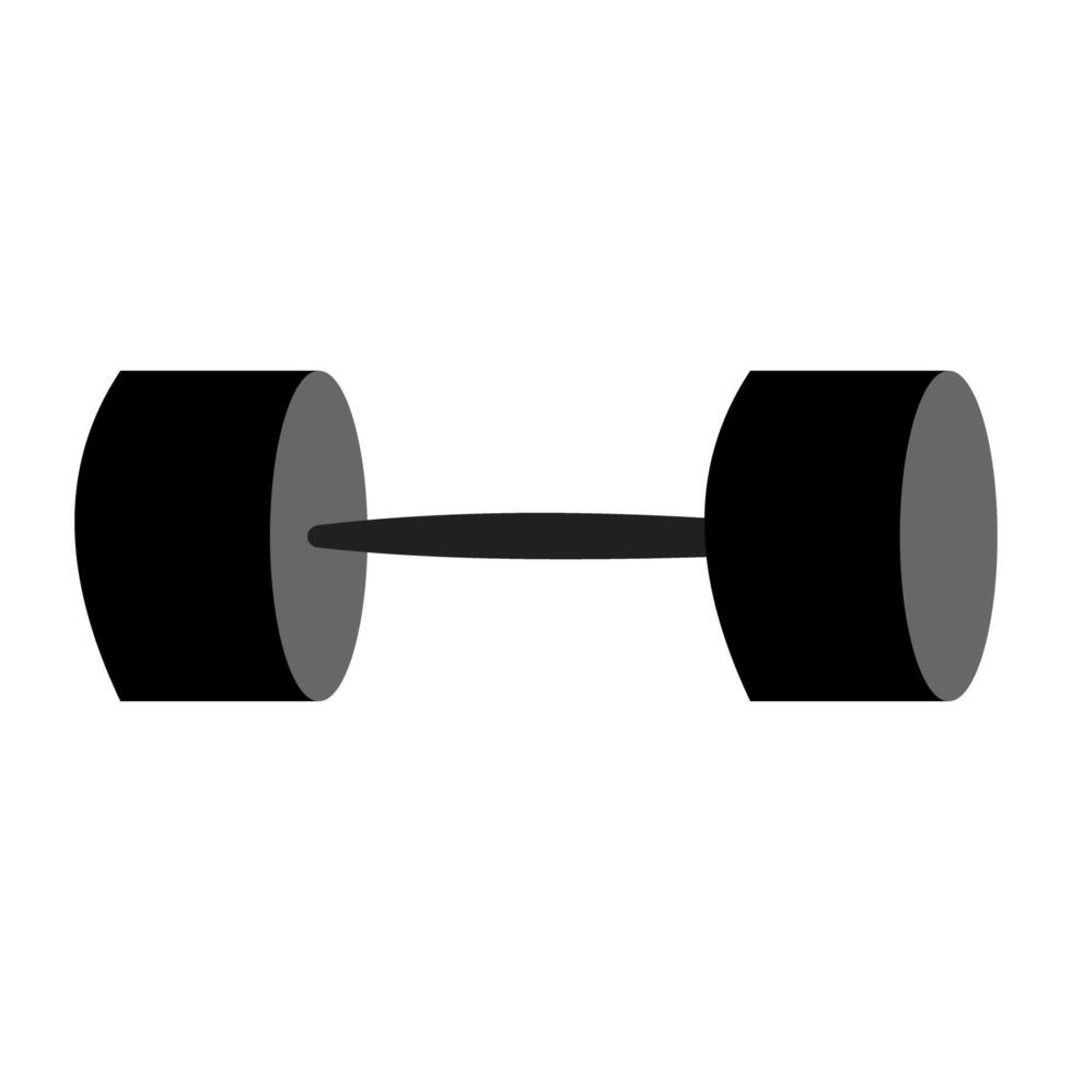 Dumbbell icon on white background. vector