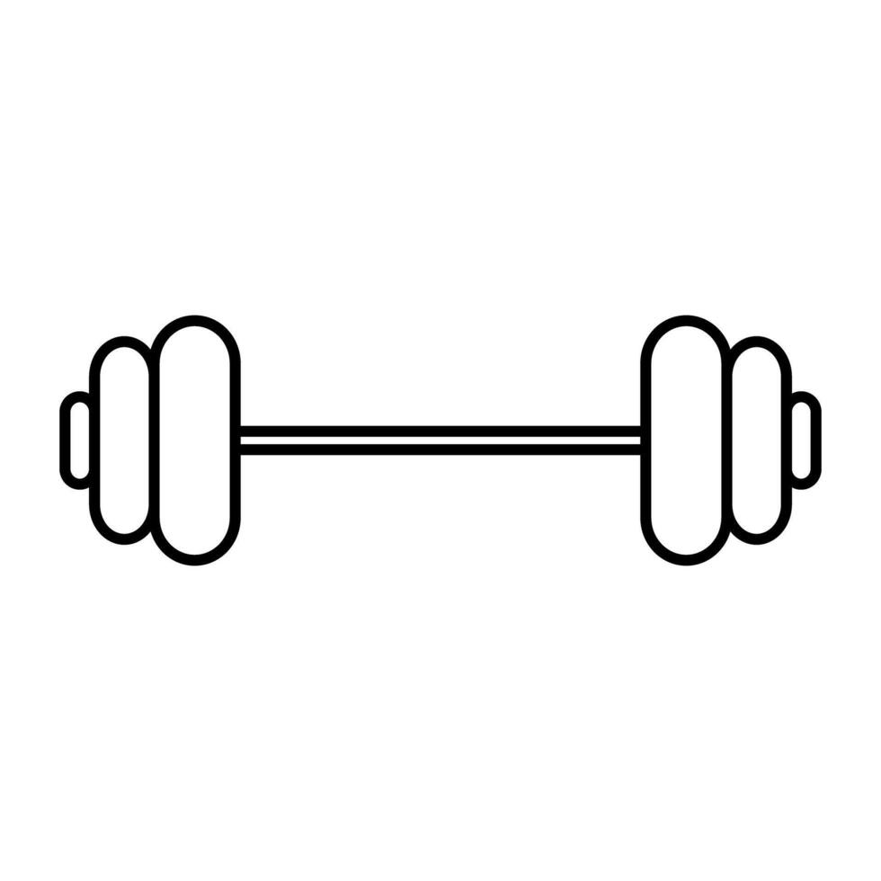 Dumbbell icon on white background. vector