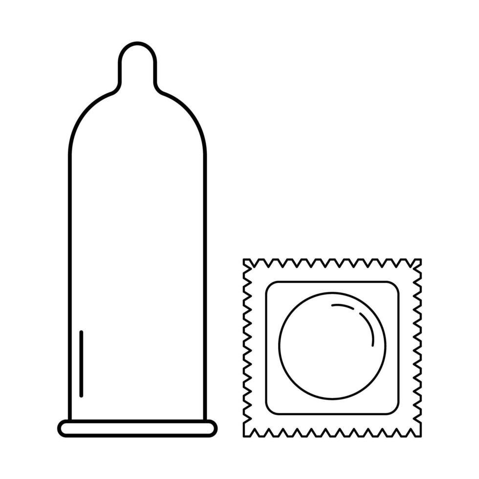 Condom icon on white background. vector