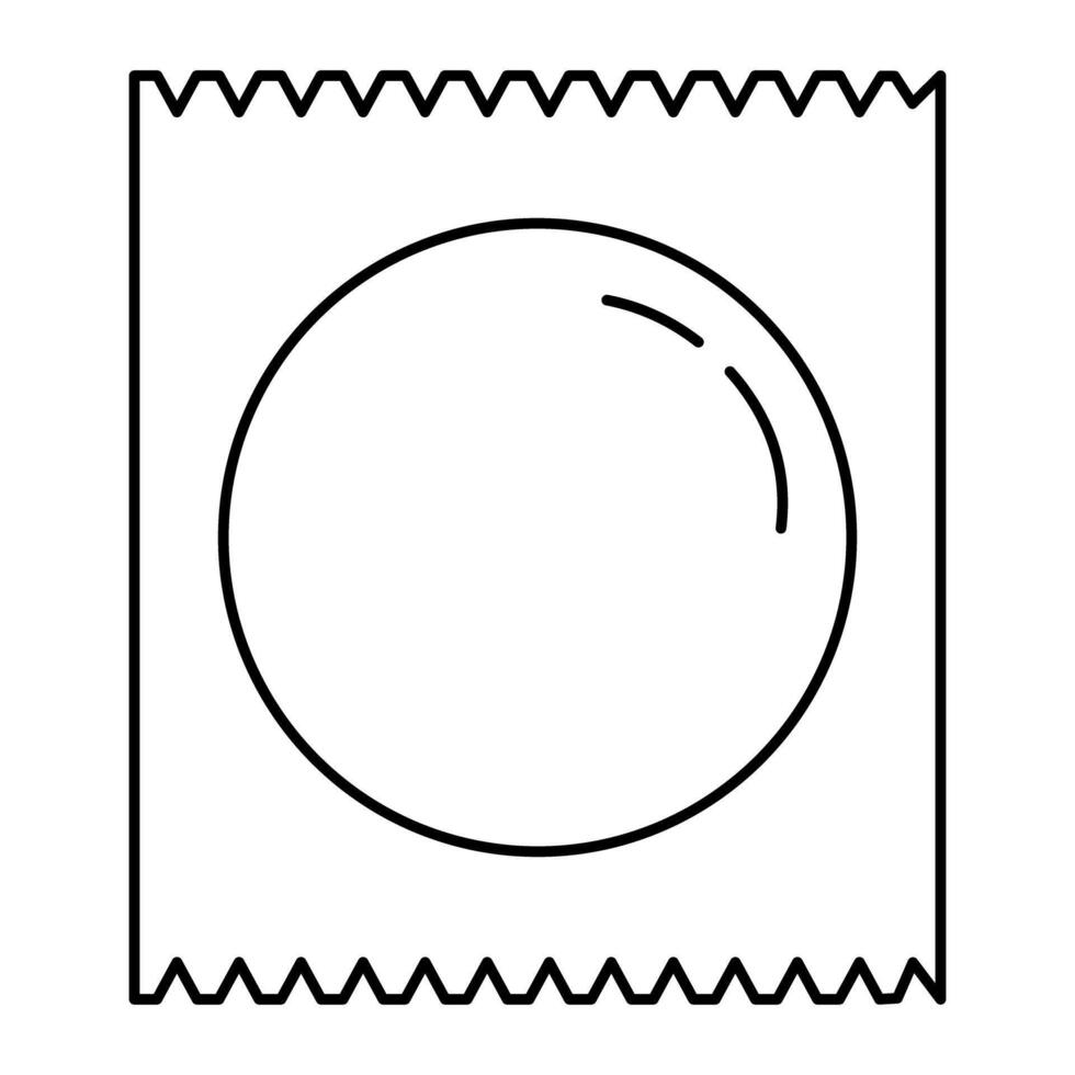 Condom icon on white background. vector