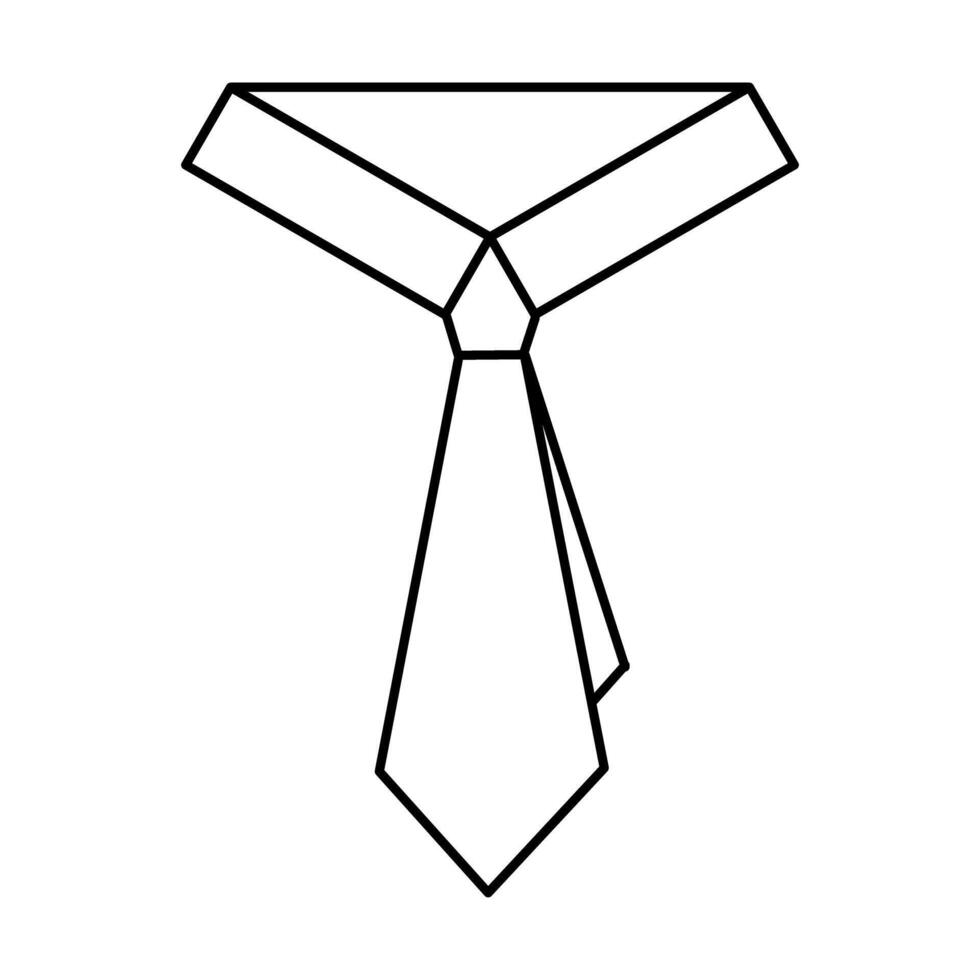 Tie icon on white background. vector