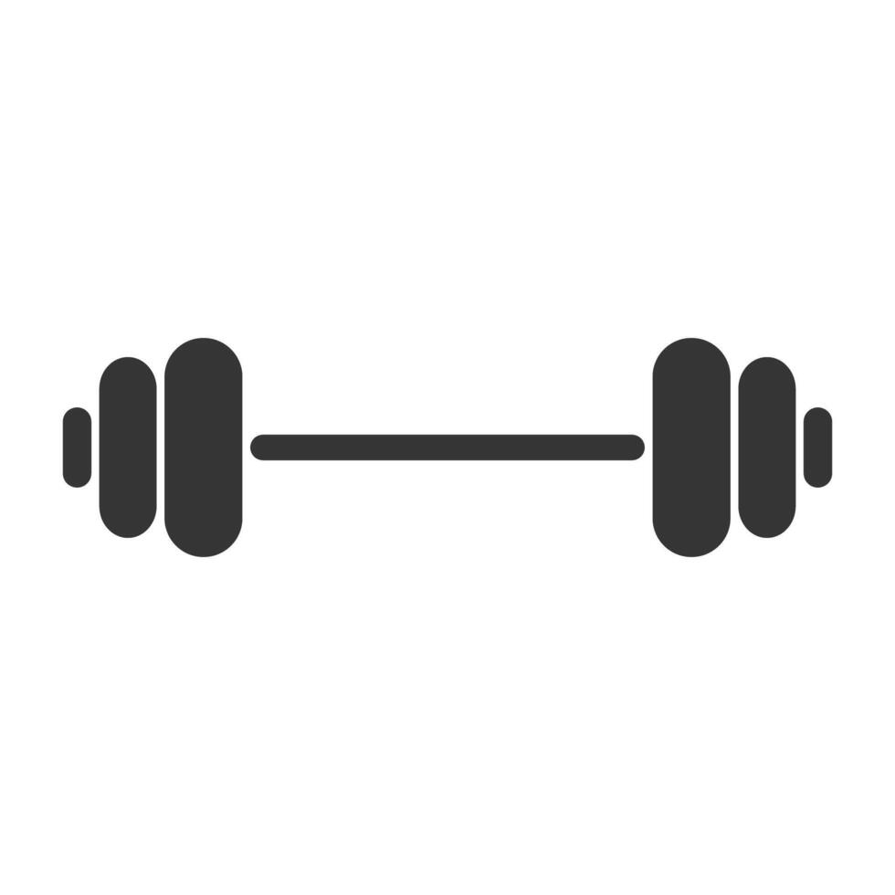 Dumbbell icon on white background. vector