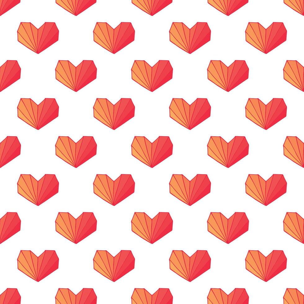 Seamless pattern with hand drawn heart doodle for decorative print, wrapping paper, greeting cards and fabric vector