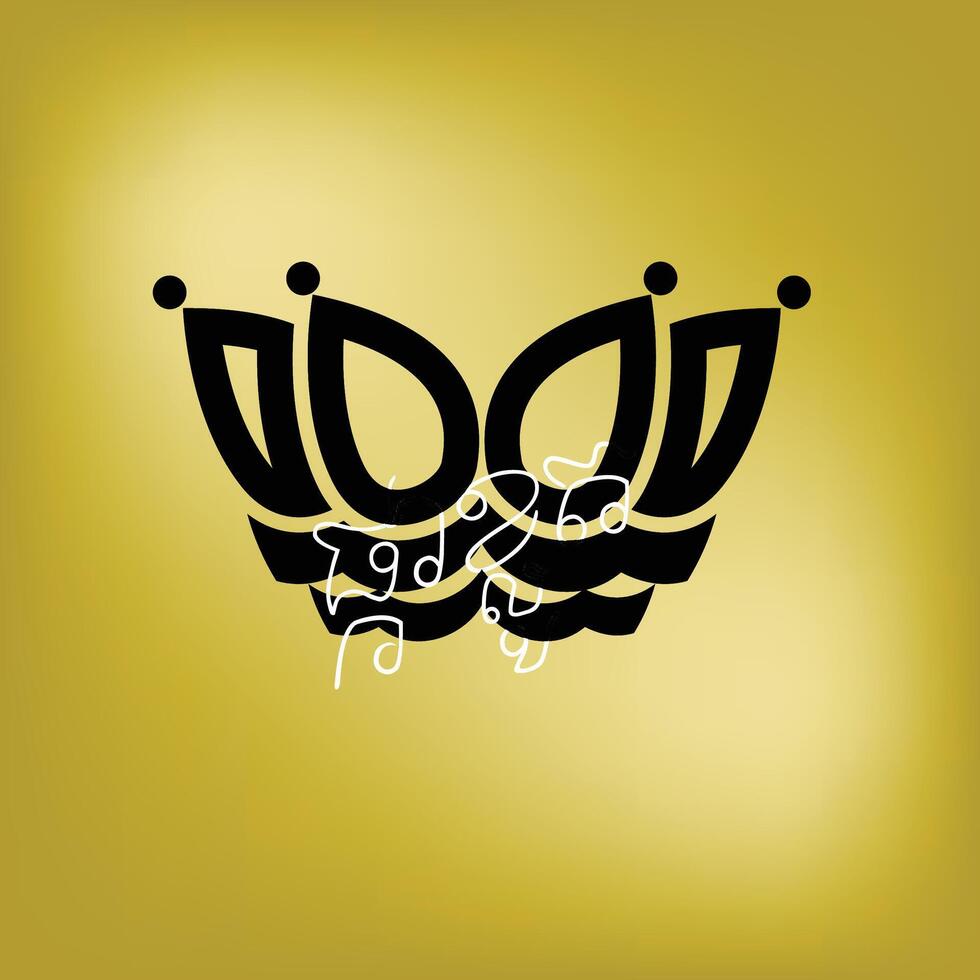Crown Kbach Khmer vector