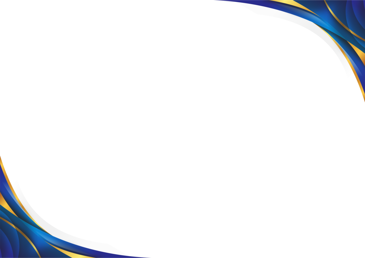 WAVE ABSTRACT BACKGROUND DESIGN - BLUE AND GOLD png