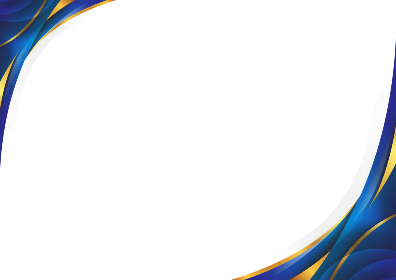 WAVE ABSTRACT BACKGROUND DESIGN - BLUE AND GOLD png