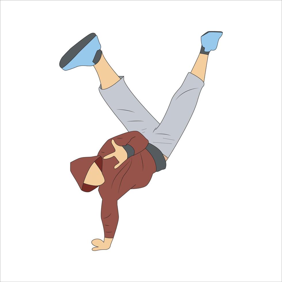 b boy breakdance vector