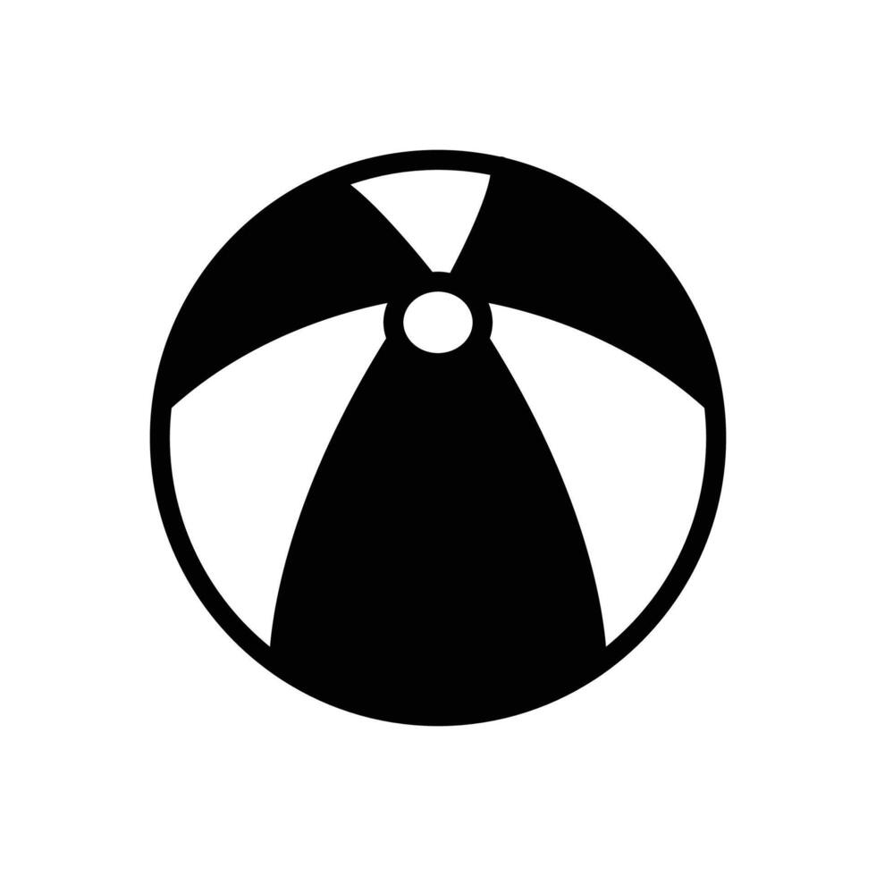 ball beach icon vector