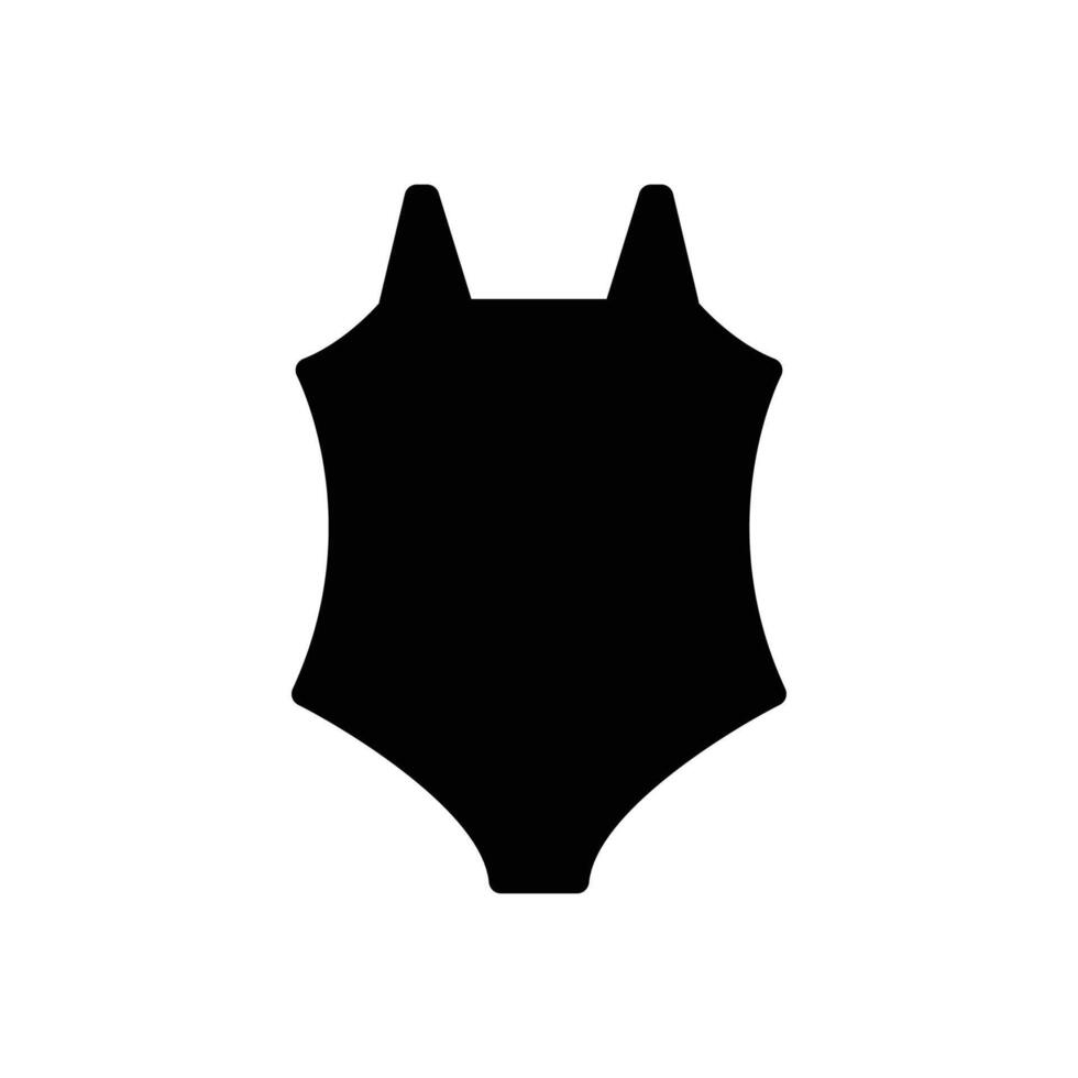 swimsuit girl icon line vector