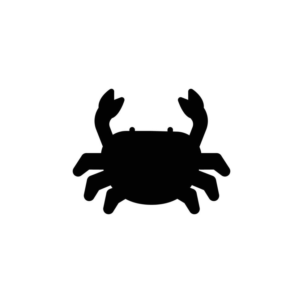crab sea animal icon vector