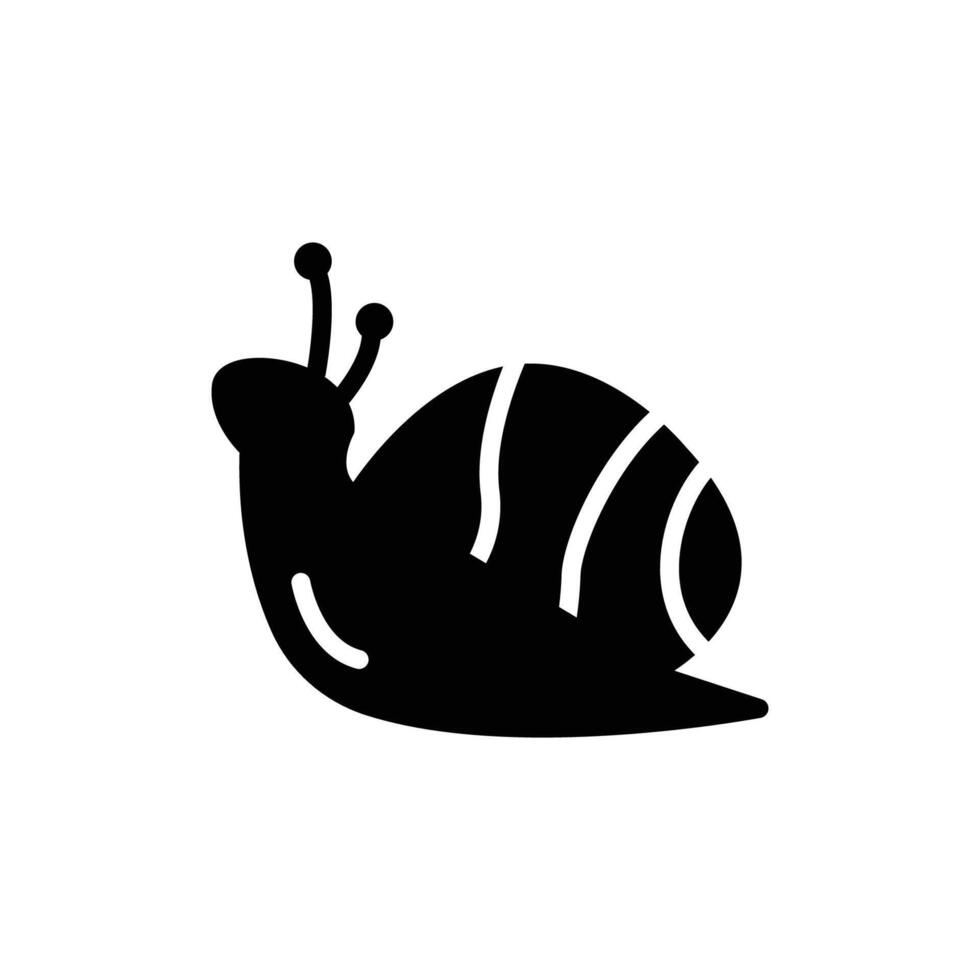 snail animal icon vector