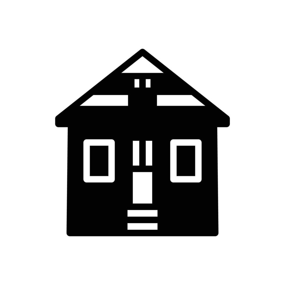 cottage house icon vector