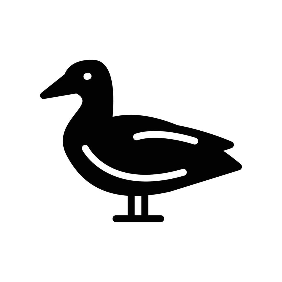 duck bird animal icon vector