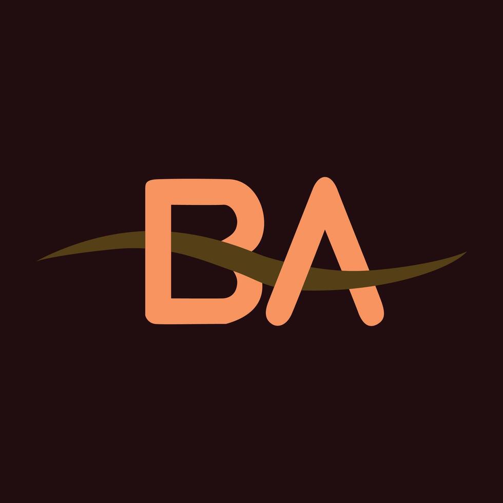 Ba letter logo vector