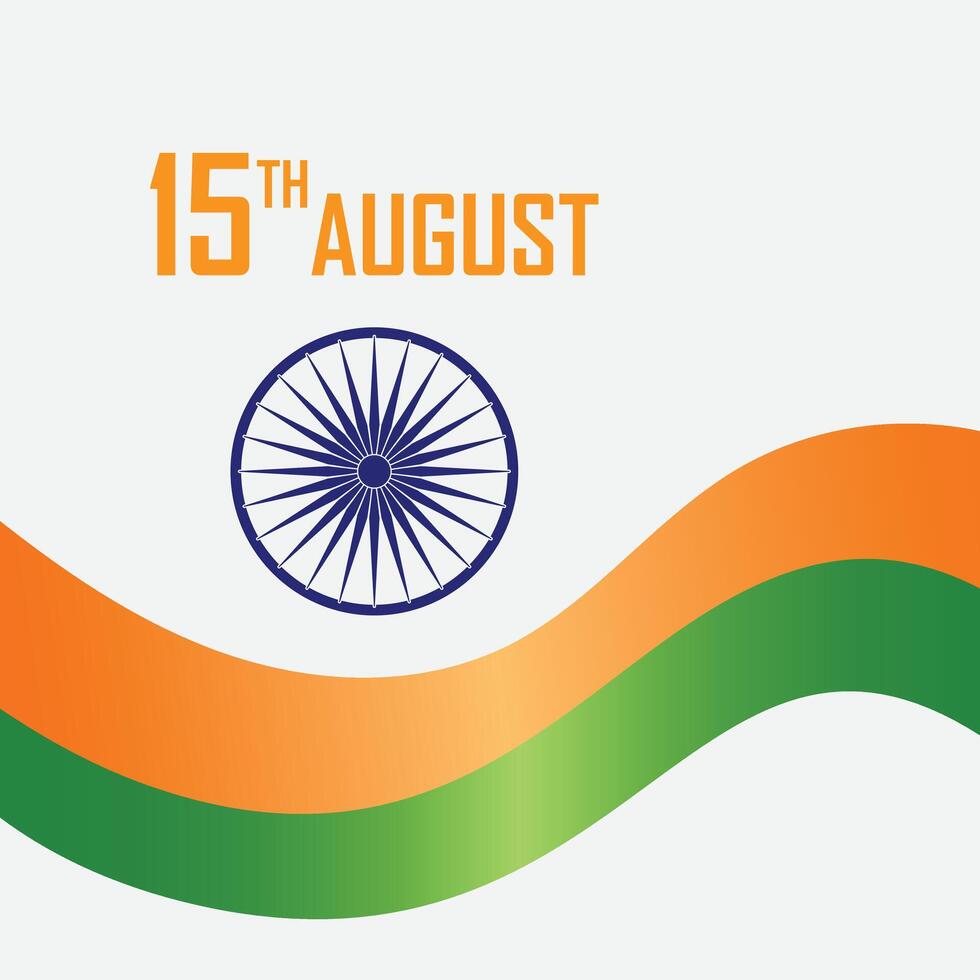 15th August Independence Day Illustration template vector