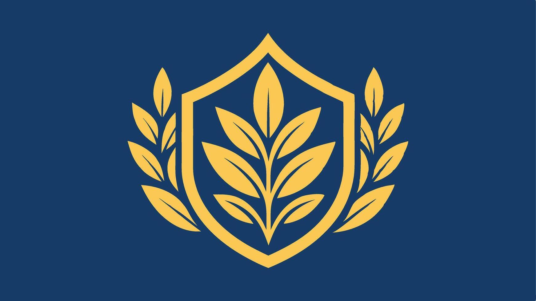 Laurel Wreath, Emblem Floral Branch Flat Style vector