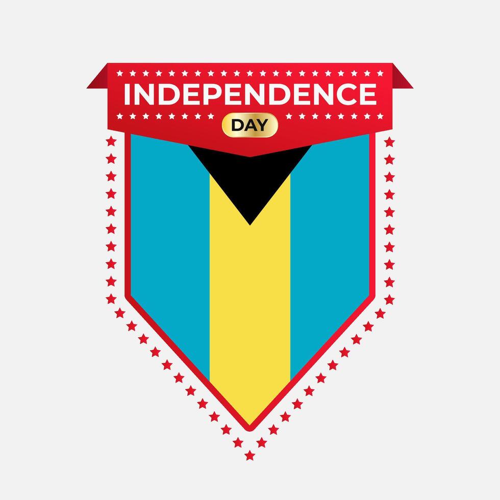 Bahamas Independence Day Banner Design vector
