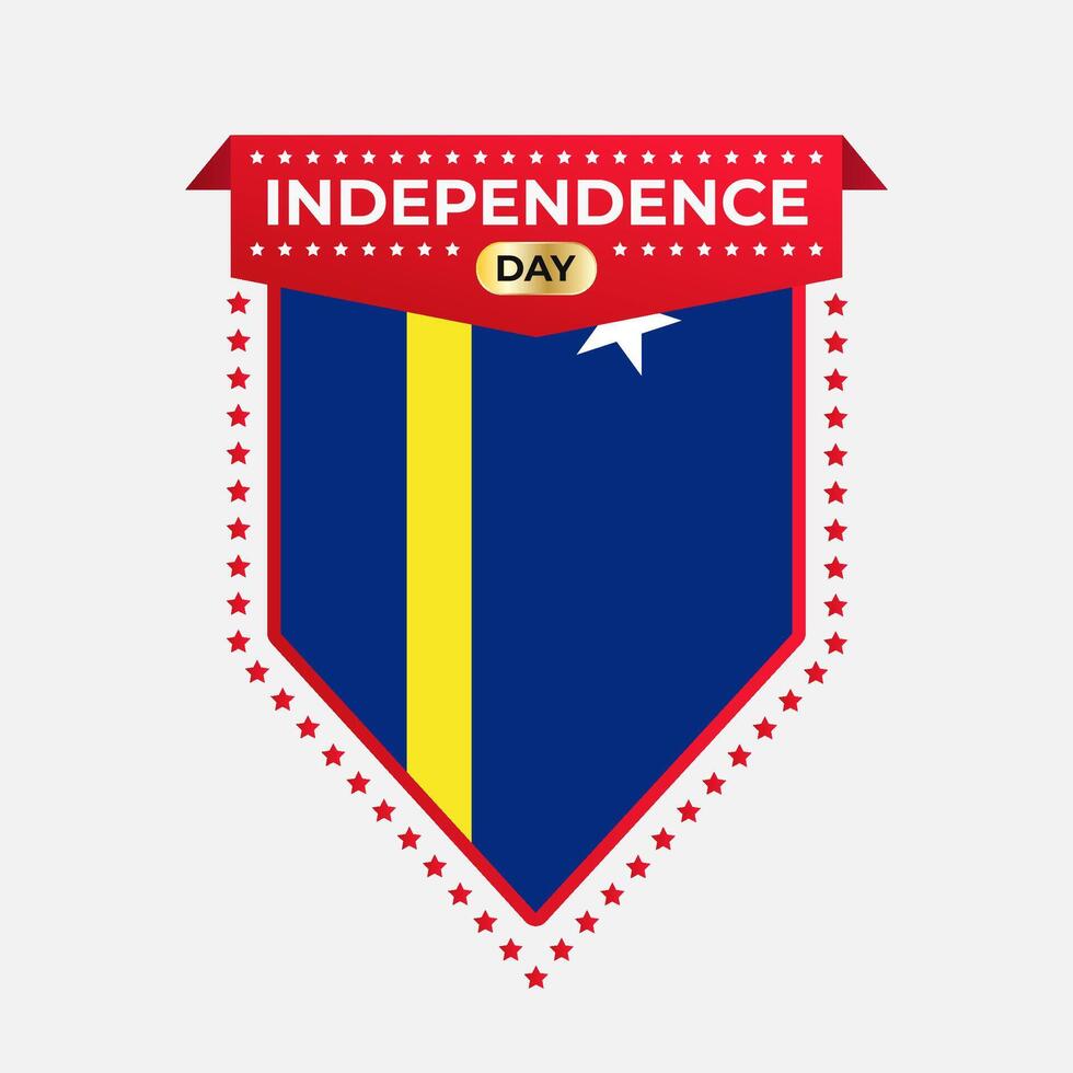 Curacao Independence Day Banner Design vector