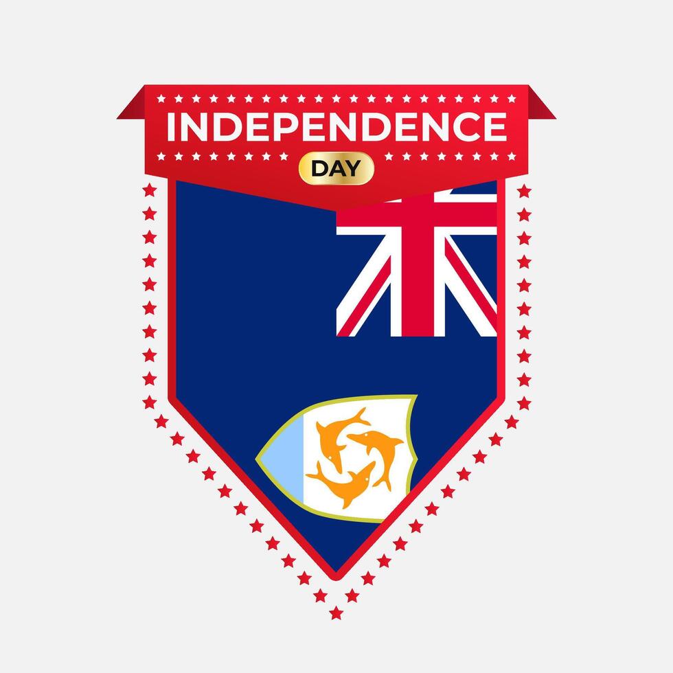 Anguilla Independence Day Banner Design vector