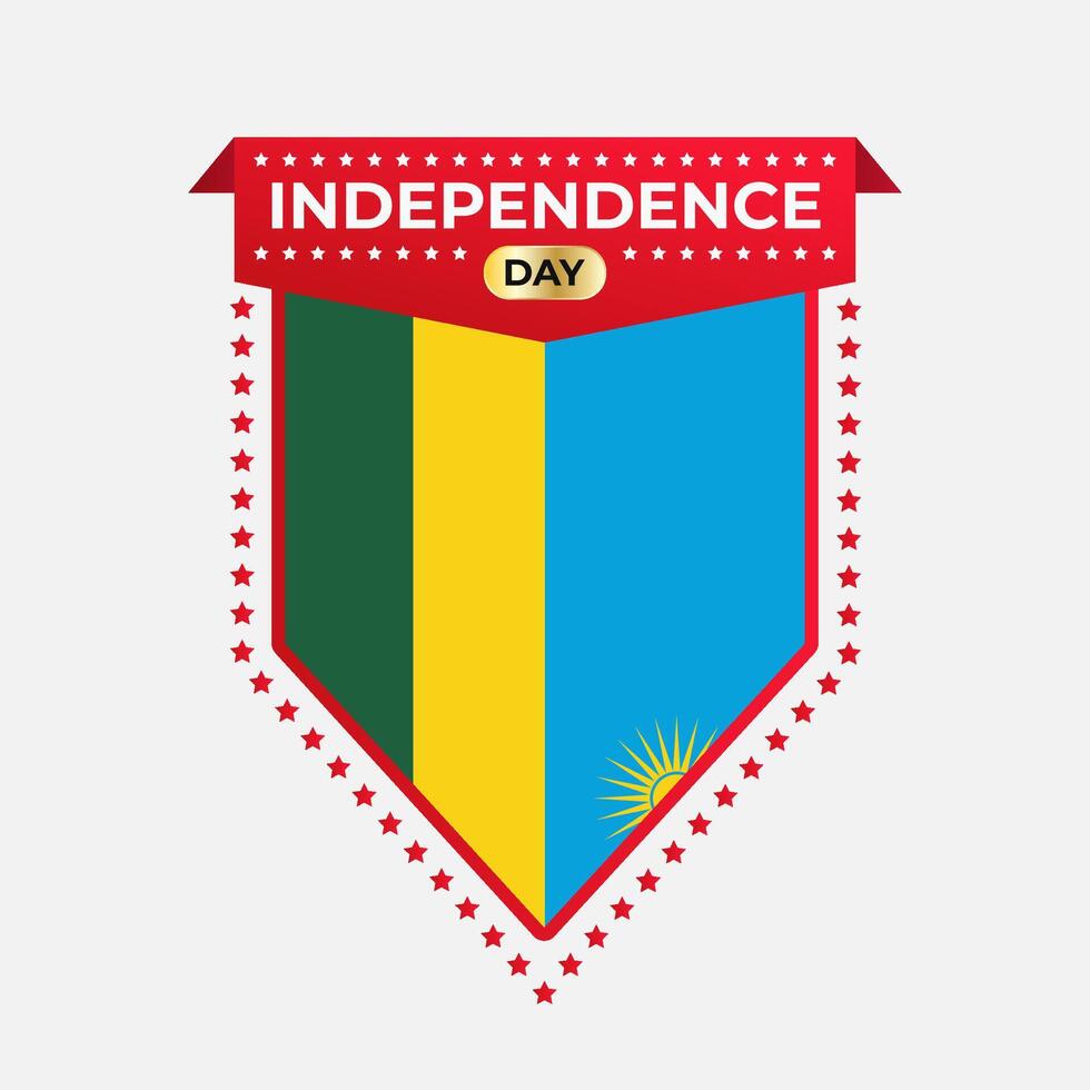 Rwanda Independence Day Banner Design vector