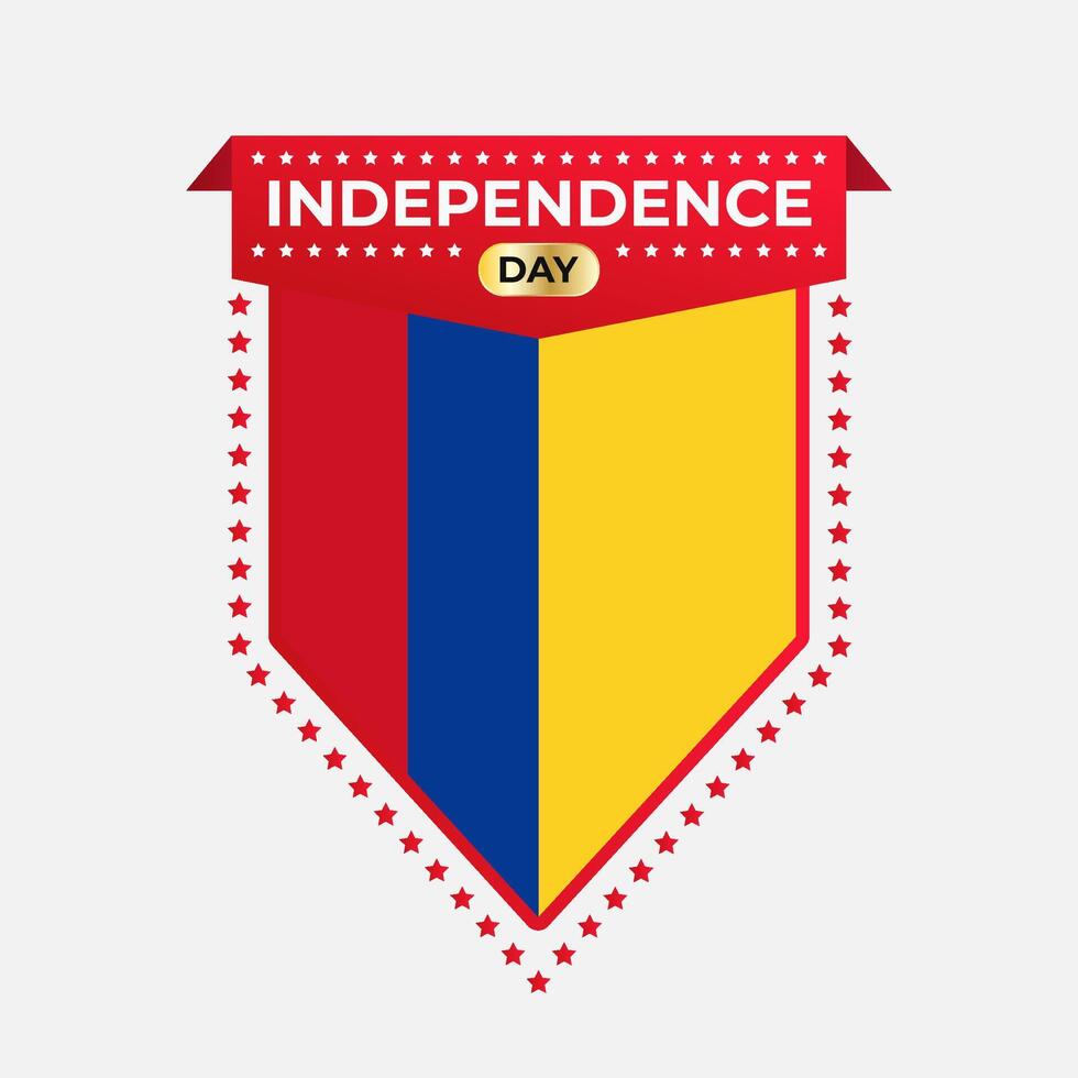 Colombia Independence Day Banner Design vector